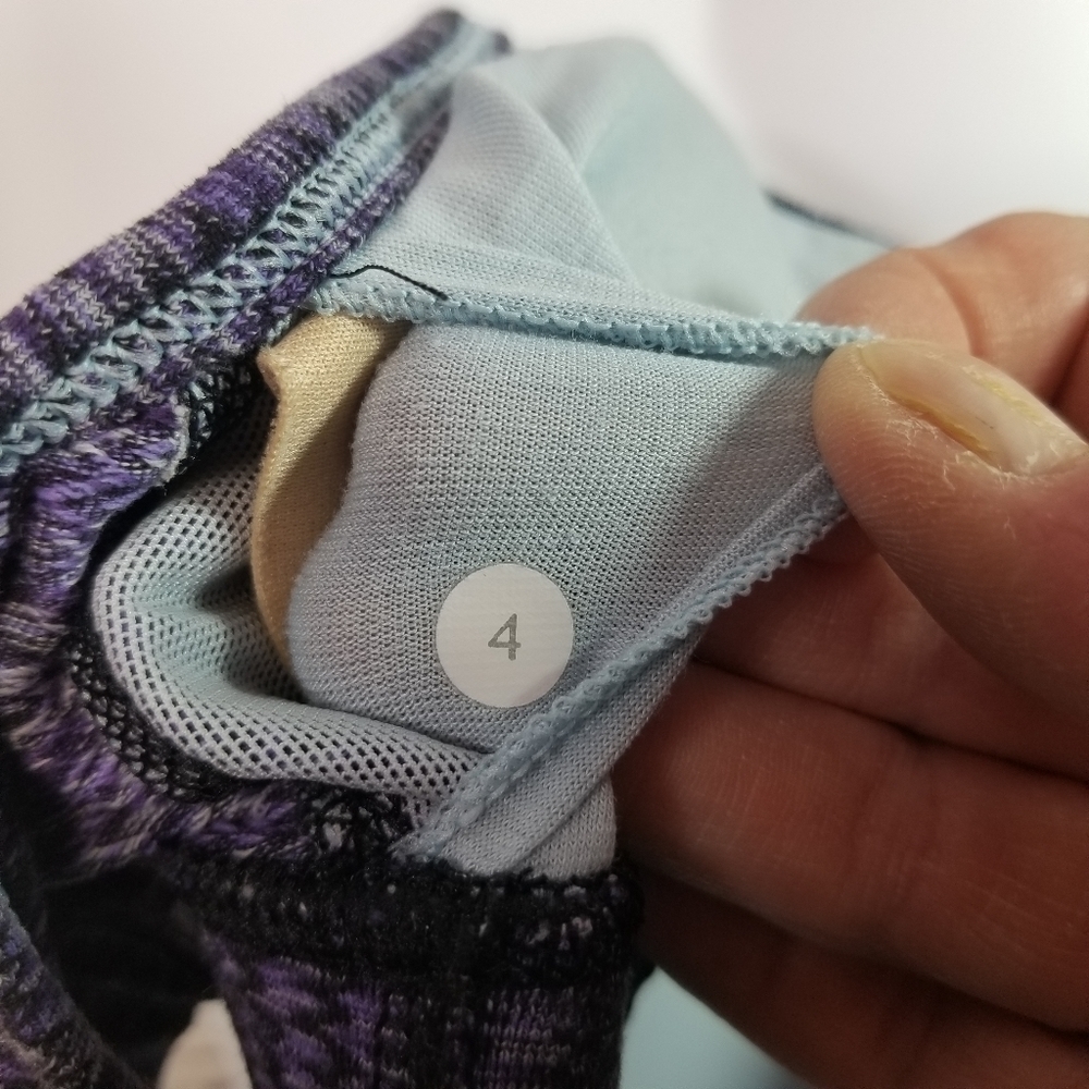 Lululemon power y purple black sports bra - Picture 2 of 6